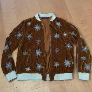 zara velvet jacket